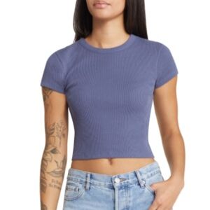 BP Thermal Organic Cotton Baby T-Shirt Size Small in Blue Shadow